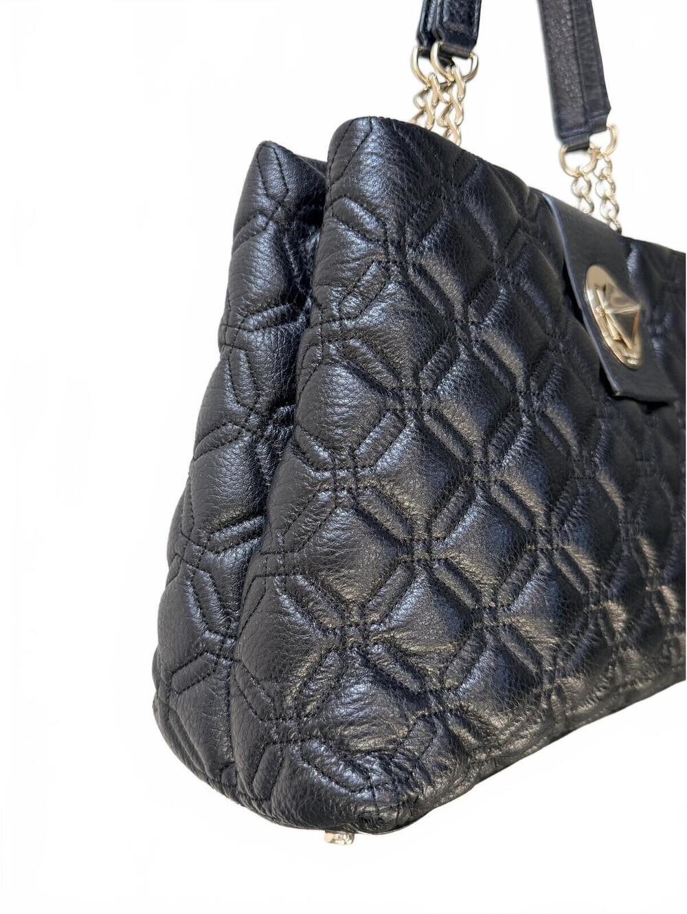 Kate Spade Black Quilted Leather Shoulder Bag - Picture 2 of 9